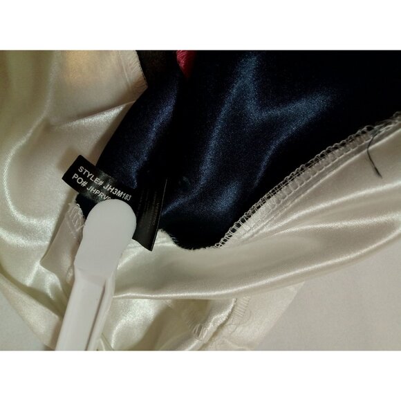 Jessica Howard Sleeveless Pink Satin Wrap Dress Belt Colorblock Hemline size 18 - Picture 11 of 16